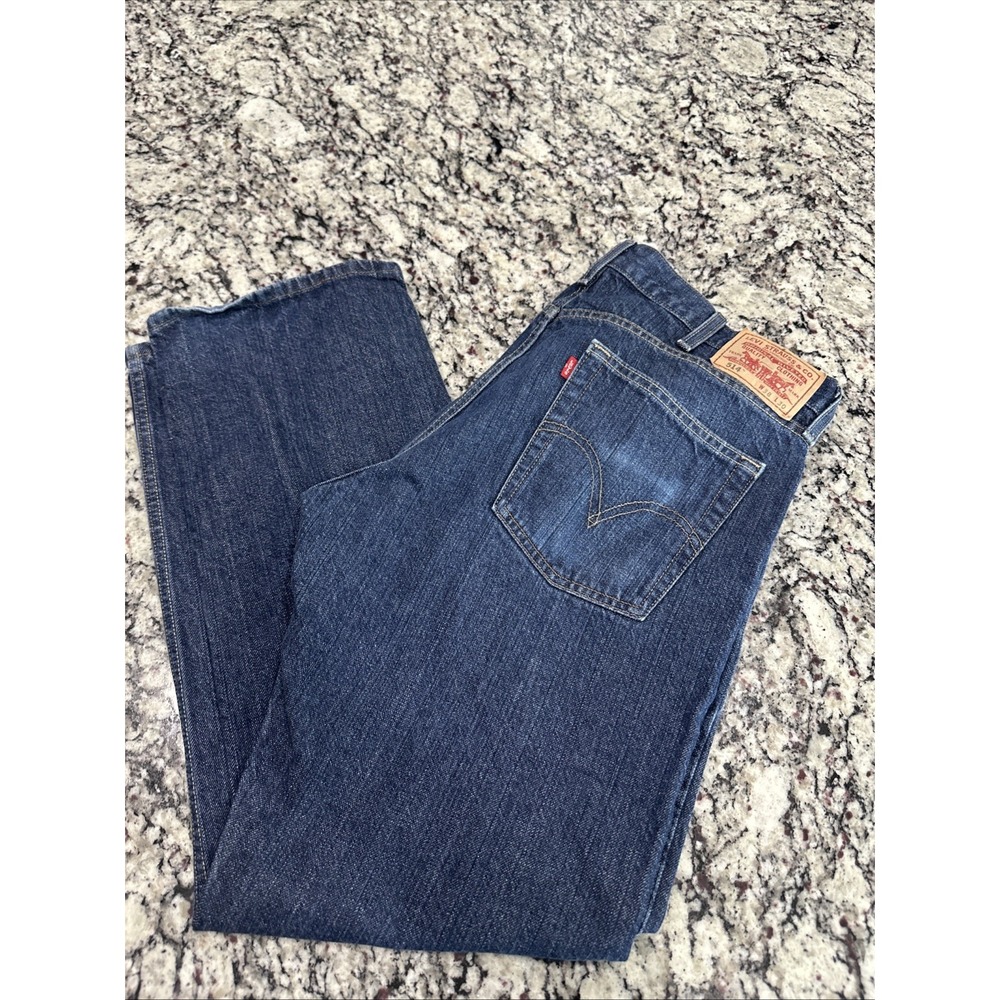 Levis 514 Jeans‎ Mens 38x30 Blue Slim Straight Denim Medium Wash 100% Cotton